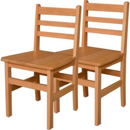 WOOD DESIGNS Wood Designs„¢ 18" Seat Height Hardwood Chair, Carton of Two WD81802